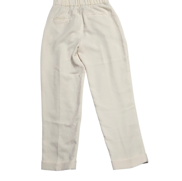 Aritzia Wilfred Dashwood Ankle Pants Cream White Size 4 - Picture 4 of 9